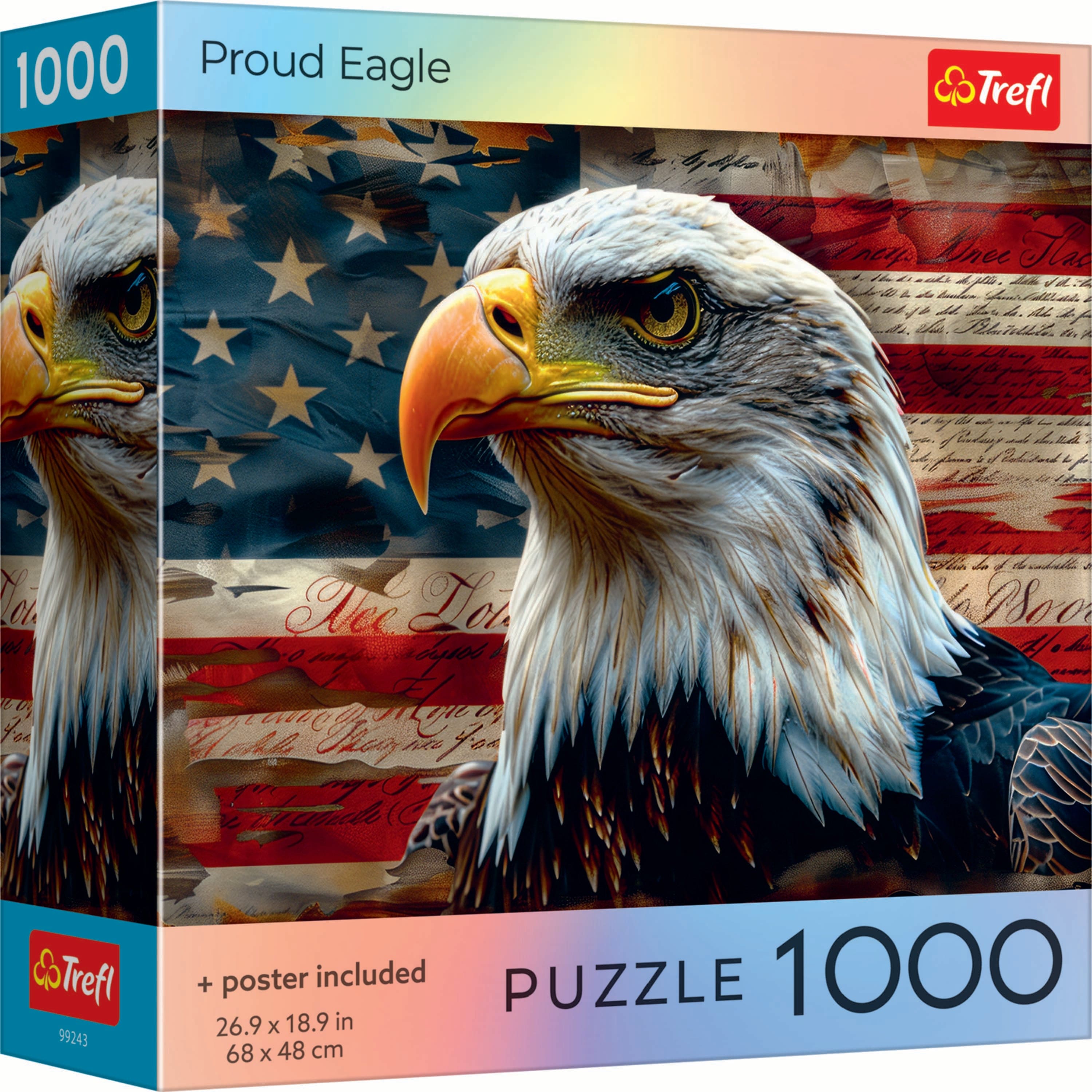 Trefl - Red Proud Eagle 1000 Piece Puzzle - Multicolor