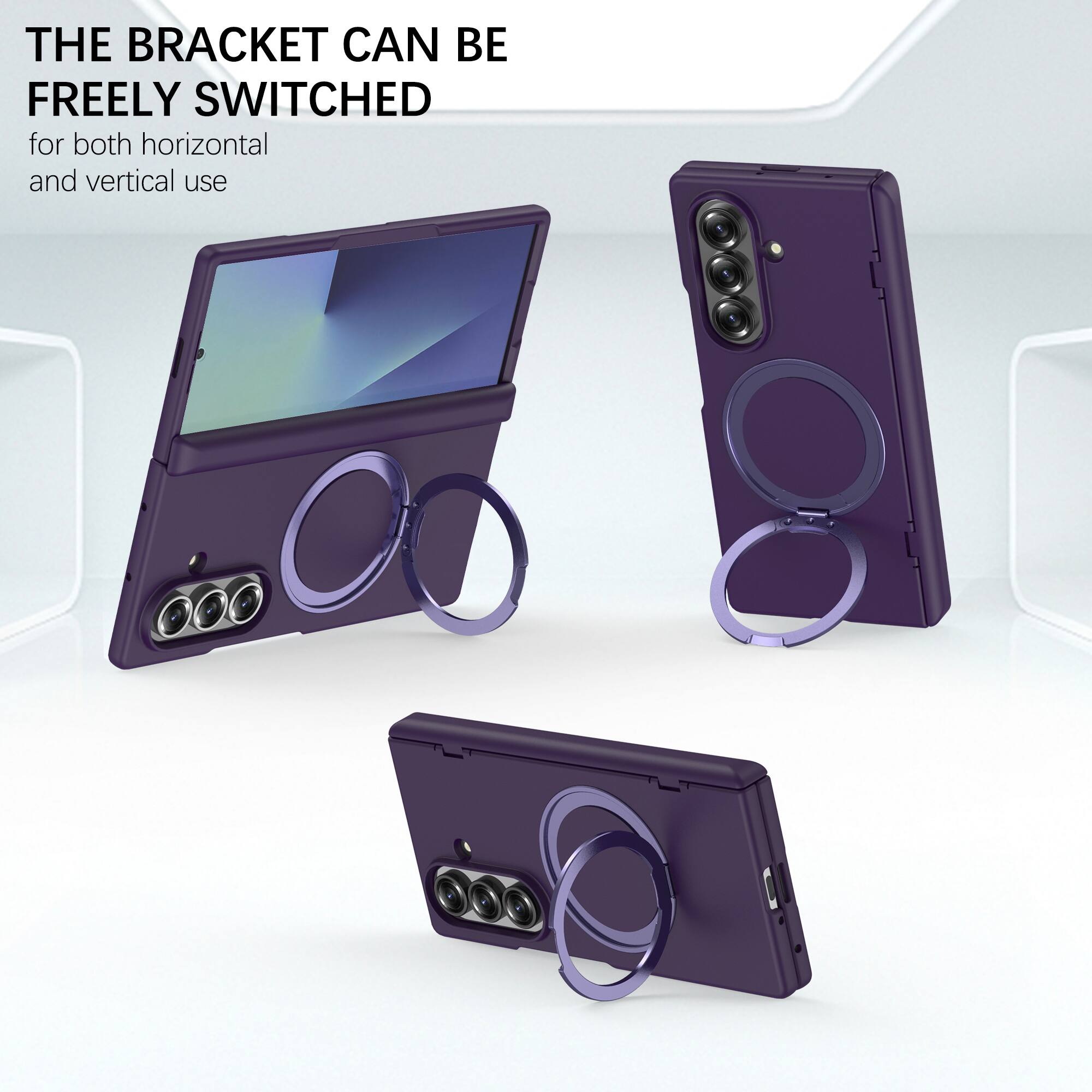 THE BRACKET CAN BE FREELY SWITCHED  
for both horizontal and vertical use