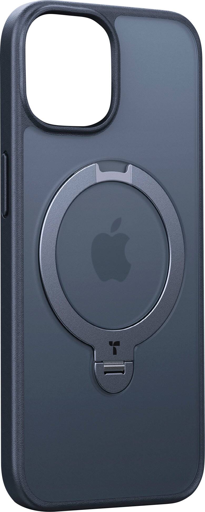 TORRAS - UPRO Ostand Spin 360° Magnetic Stand Military Grade Shockproof & MagSafe-Compatible Case for Apple iPhone 15 - Black