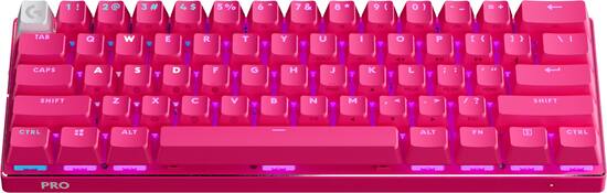 Logitech PRO X 60 LIGHTSPEED TKL 60 Wireless Mechanical GX Optical Tactile Switch Gaming Keyboard with LIGHTSYNC RGB Magenta 920 011940 Best Buy
