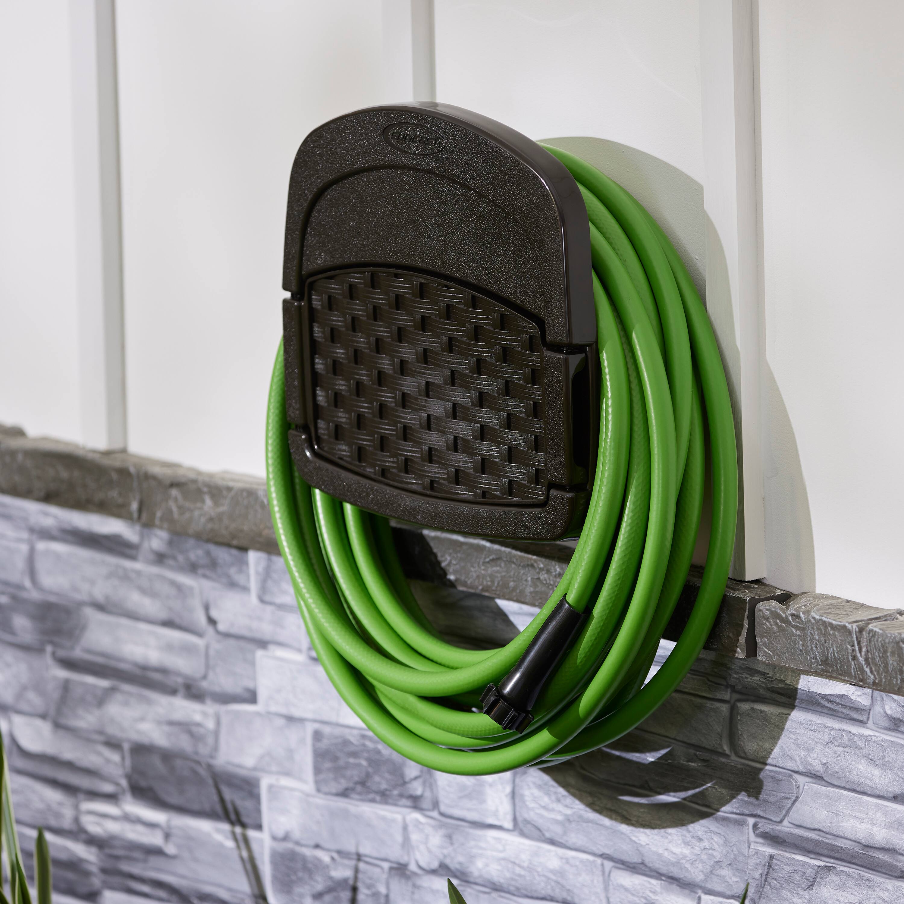 Alt View 8. Suncast - Suncast DHW150 150 Foot Deluxe Wicker Storage Garden Hose Hangout Mount (2 Pack).