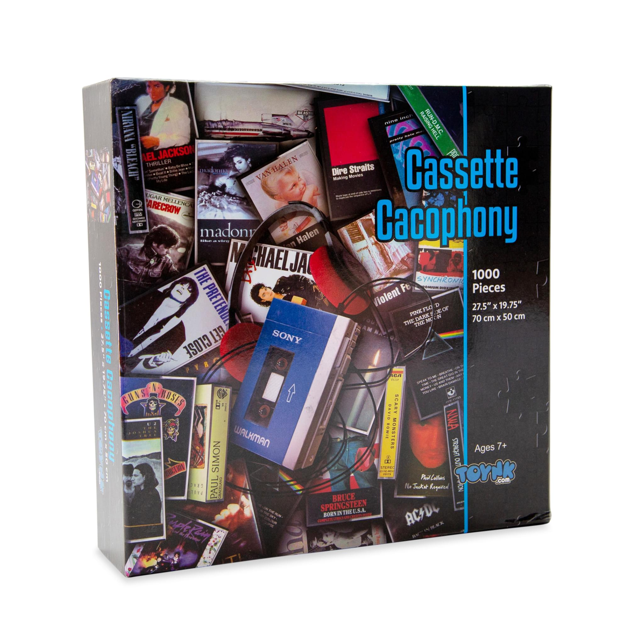 Cassette Cacophony

1000 Pieces
27.5" x 19.75" (70 cm x 50 cm)

Ages 7+

- Michael Jackson - Thriller
- Van Halen
- Dire Straits
- Madonna
- Cacophony
- The Pretenders
- Violent Femmes
- The Dark Side of the Moon
- Bruce Springsteen - Born in the U.S.A.
- Simon & Garfunkel
- Nirvana
- Sugar Ray
- Aretha Franklin
- The Police
- The Doors
- Guns N' Roses
- AC/DC
- The Clash
- The Beatles
- The Rolling Stones
- The Cure
- The Who
- The Ramones
- The Clash
- The Doors
- The Police
- The Rolling Stones
- The Who
- The Ramones
- The Clash
- The Doors
- The Police
- The Rolling Stones
- The Who
- The Ramones
- The Clash
- The Doors
- The Police
- The Rolling Stones
- The Who
- The Ramones
- The Clash
- The Doors
- The Police
-