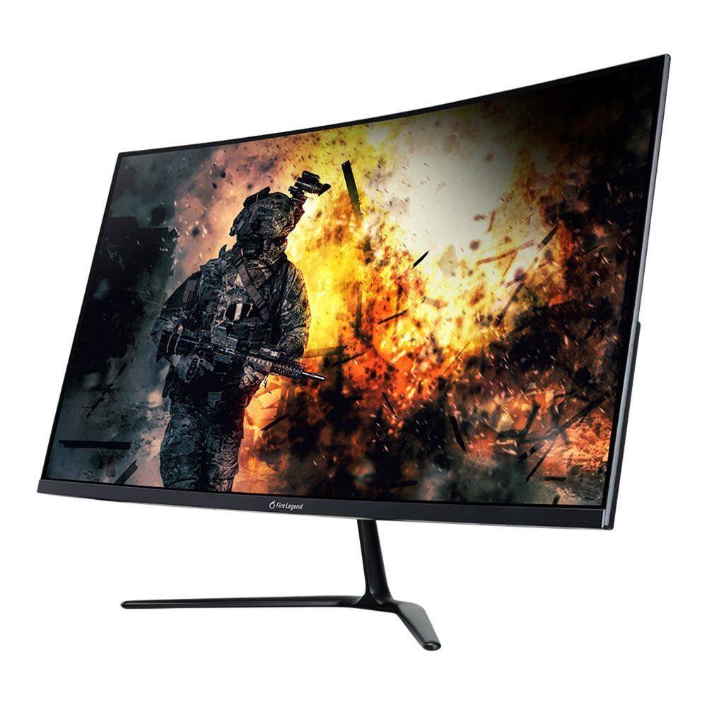 Left. Acer - AOpen 32HC5QU 31.5" Gaming Monitor 2560 x 1440 180Hz - Black.