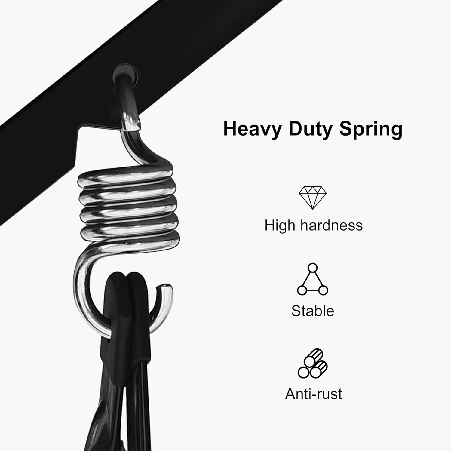 Heavy Duty Spring  
High hardness  
Stable  
Anti-rust