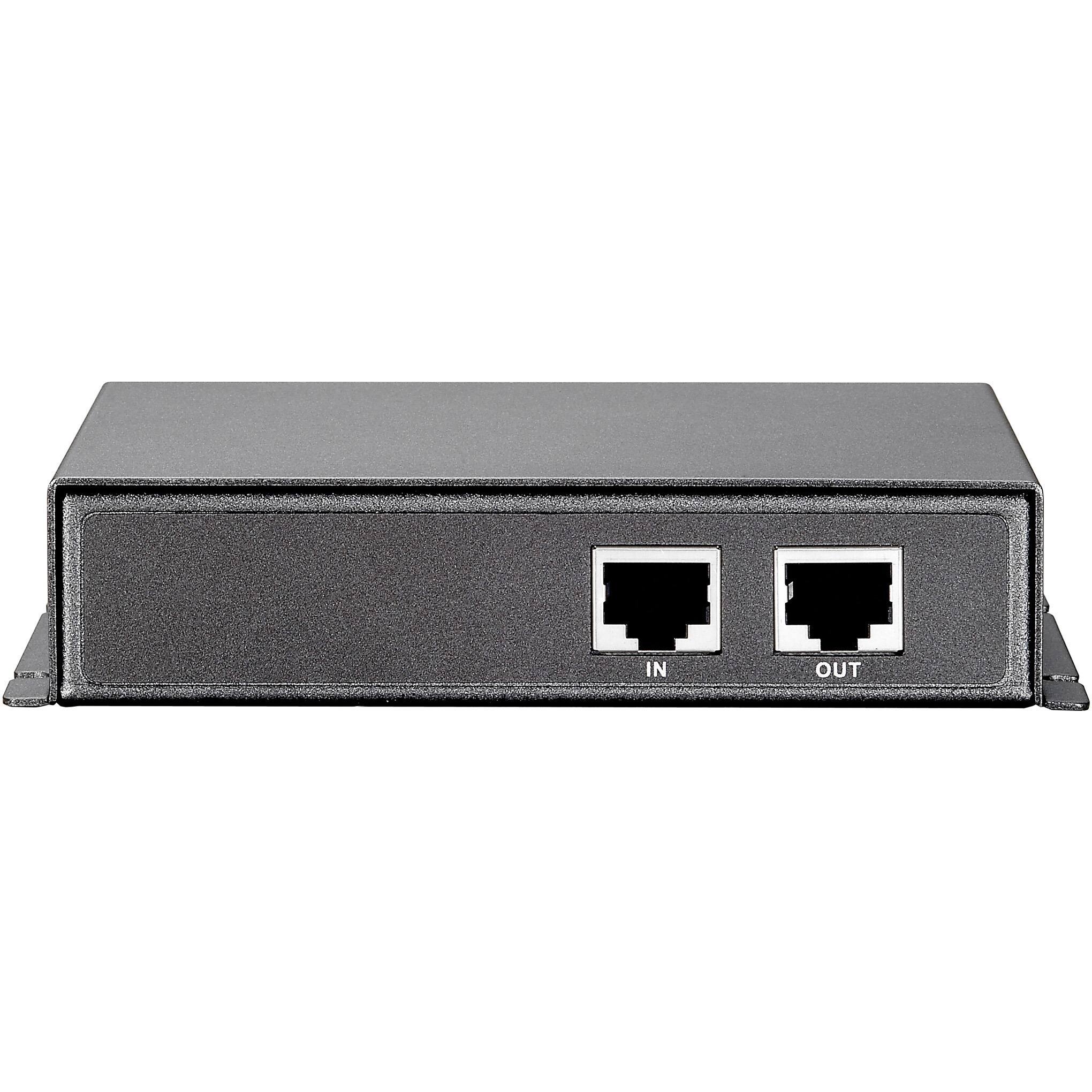 Alt View 3. CP Technologies - LevelOne POR-0100 Indoor 1 Port PoE Repeater - 1 x 10/100Base-TX, 1 x 10/100Base-TX - Unknown.