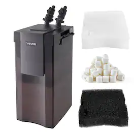 VEVOR - 528GPH Canister Filter, 5-Stage External Aquarium Filter with Powerful Pump, Water Circulation Cleaning Machine - Black