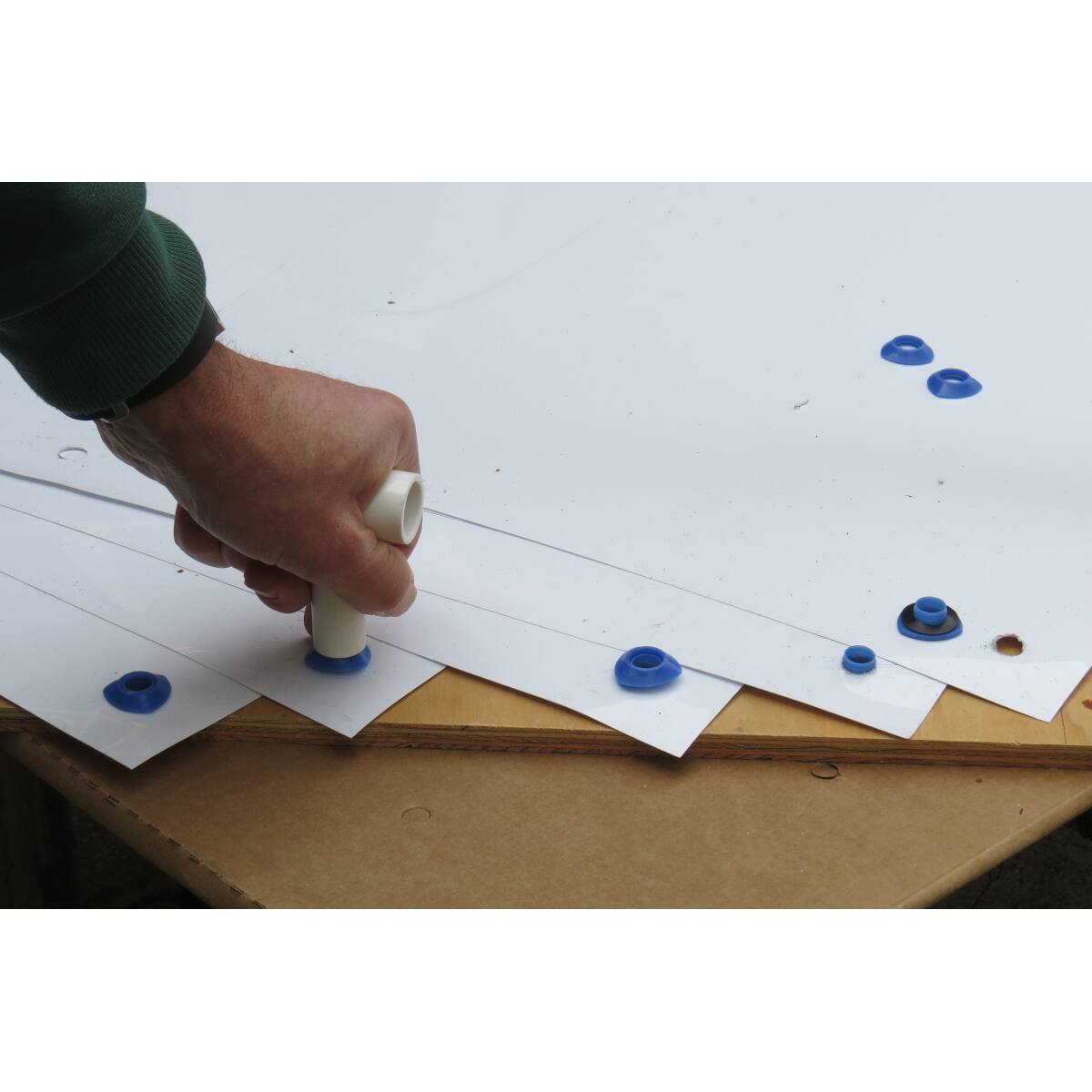 Alt View 3. Coghlan’s - Coghlan's Snap-N-Tap Grommets (8 Count), for Canvas, Plastic, Tarps 1/2" Repair - Blue.