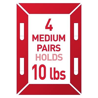 4 MEDIUM PAIRS HOLDS 10 lbs