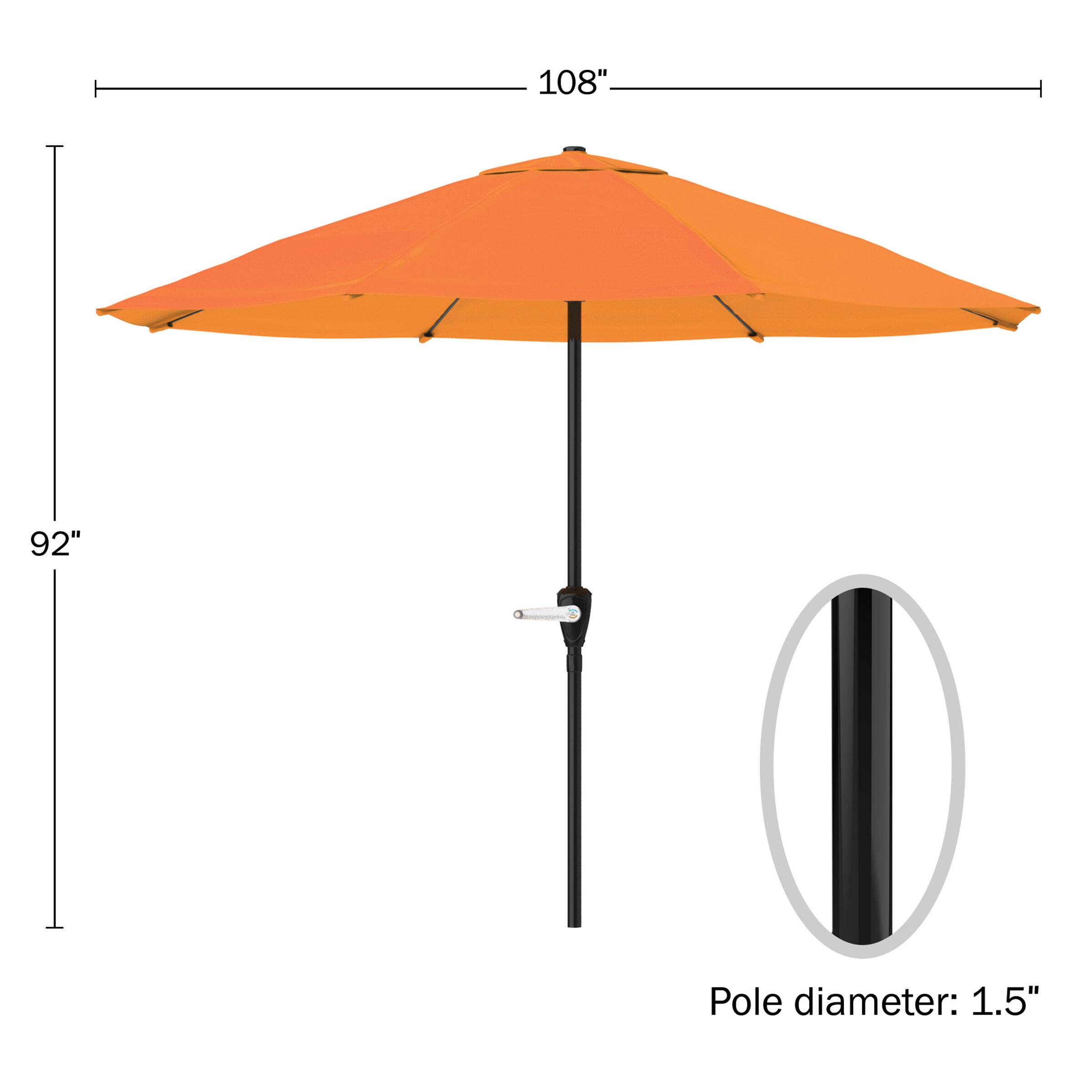 Pure Garden 9Ft Outdoor Patio Umbrella Terracotta 50LG1052 Best Buy