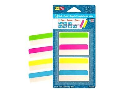 Redi Tag 48 Index Tabs  
4 Colors:  
- Cooleurs  
- Colores  
- USA  
1/2" x 2" (17mm x 51mm)  
#33248