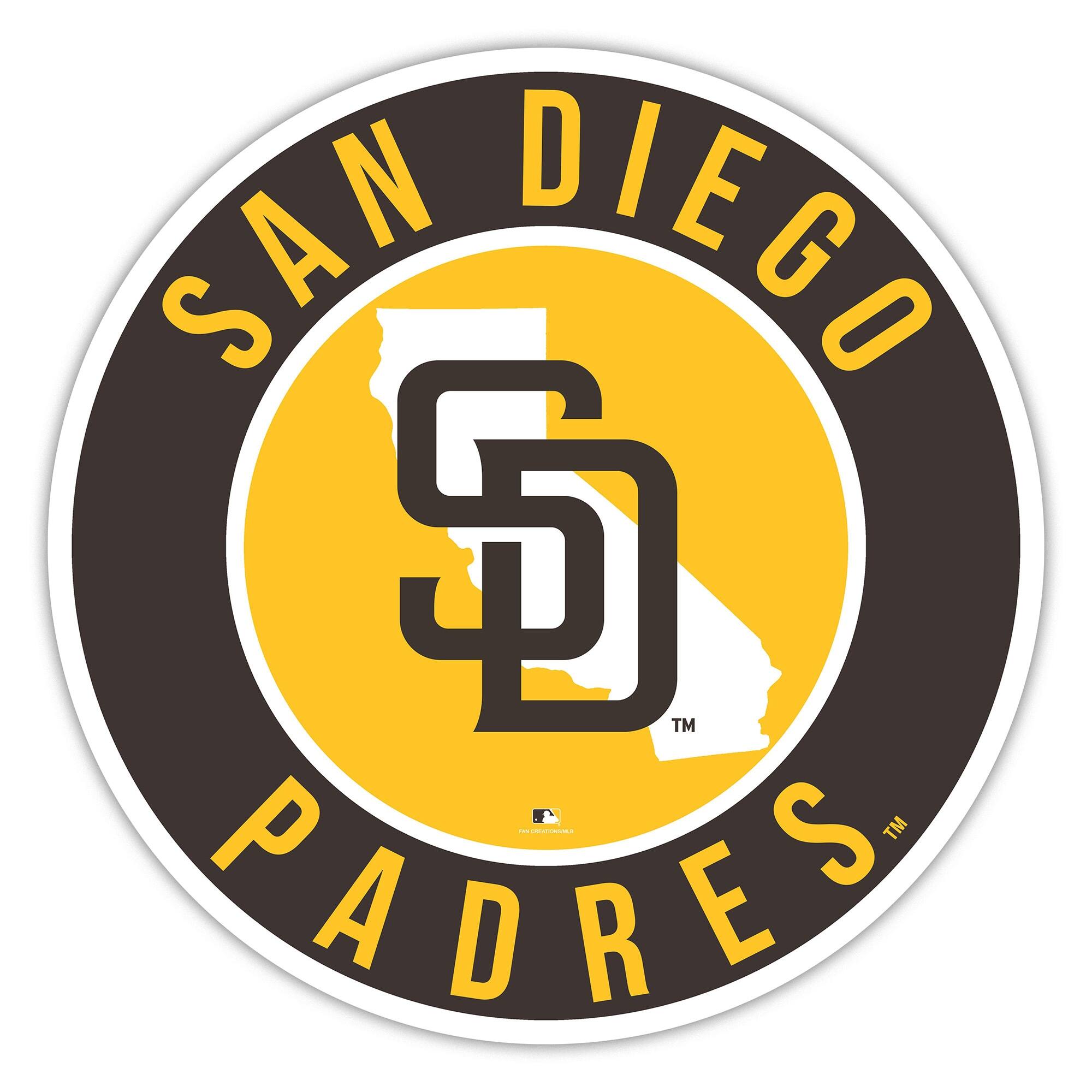 San Diego Padres 15" State Circle Sign