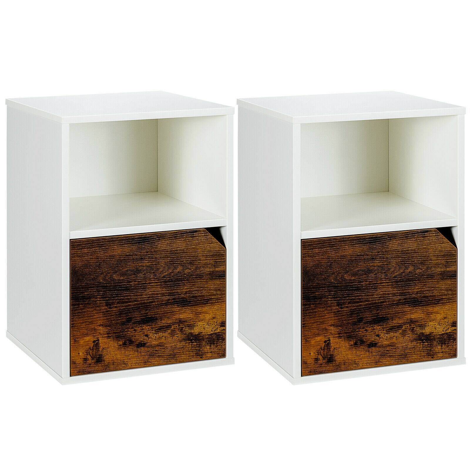 WELLFOR - Set of 2 Nightstands for Living Room - White price history on PriceWatchPro