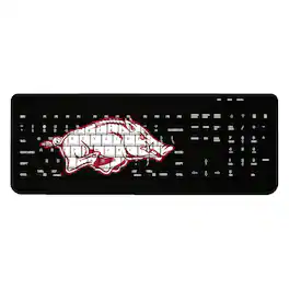 Keyscaper - Arkansas Razorbacks Solid Design Wireless Keyboard - Multicolor