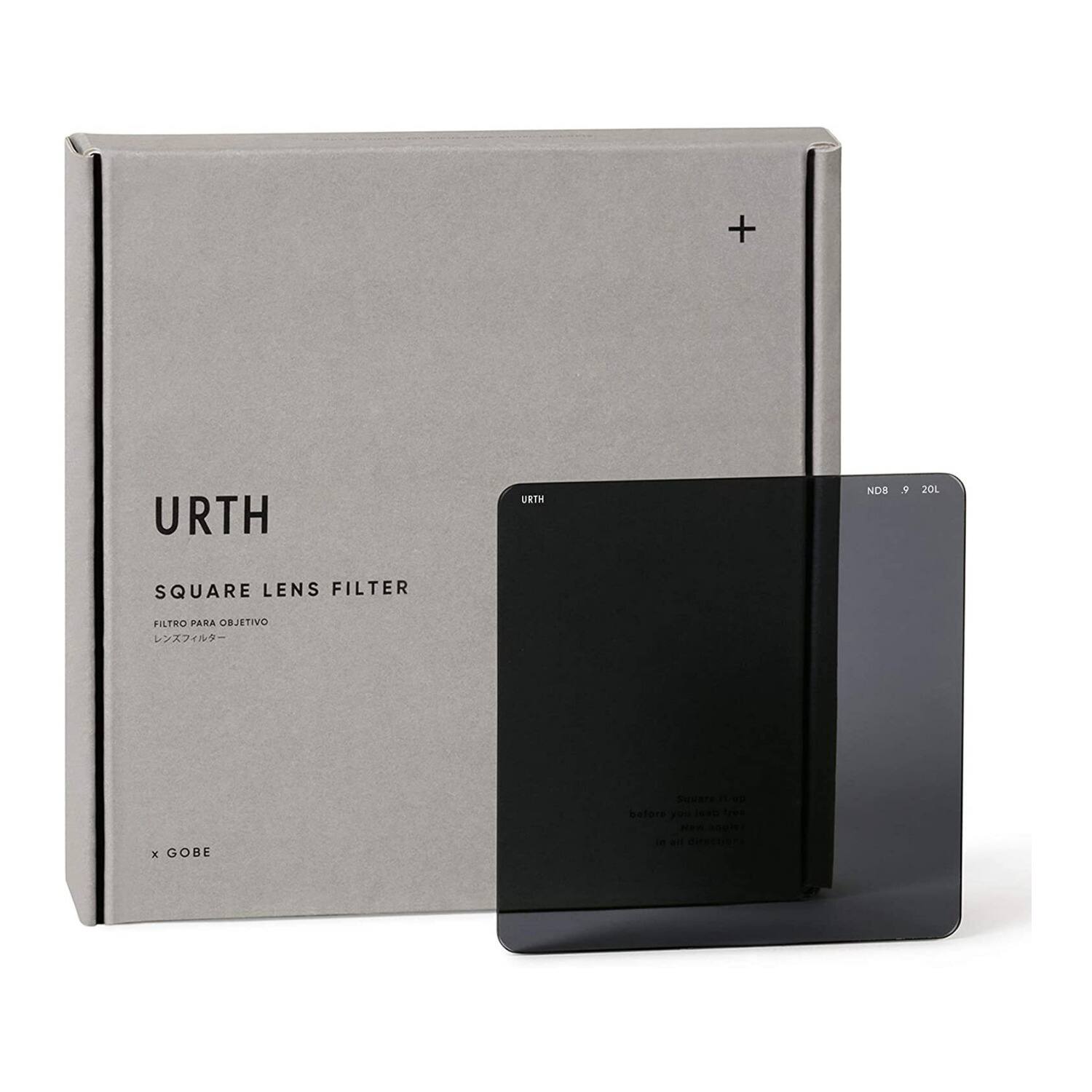 Front. Urth - Urth Professional 100 x 100mm ND8 3 Stop Standard Fit Square Lens Filter Plus.