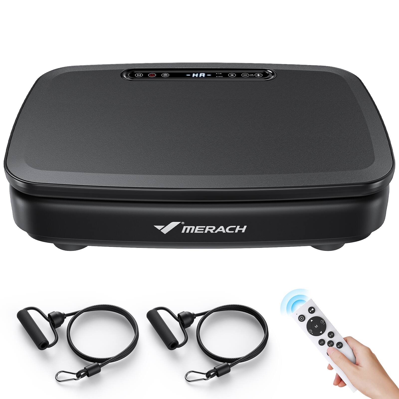 Angle. MERACH - MERACH Vibration Plate Exercise Machine,  Whole Body Workout, Lymphatic Drainage and Fitness - Black.