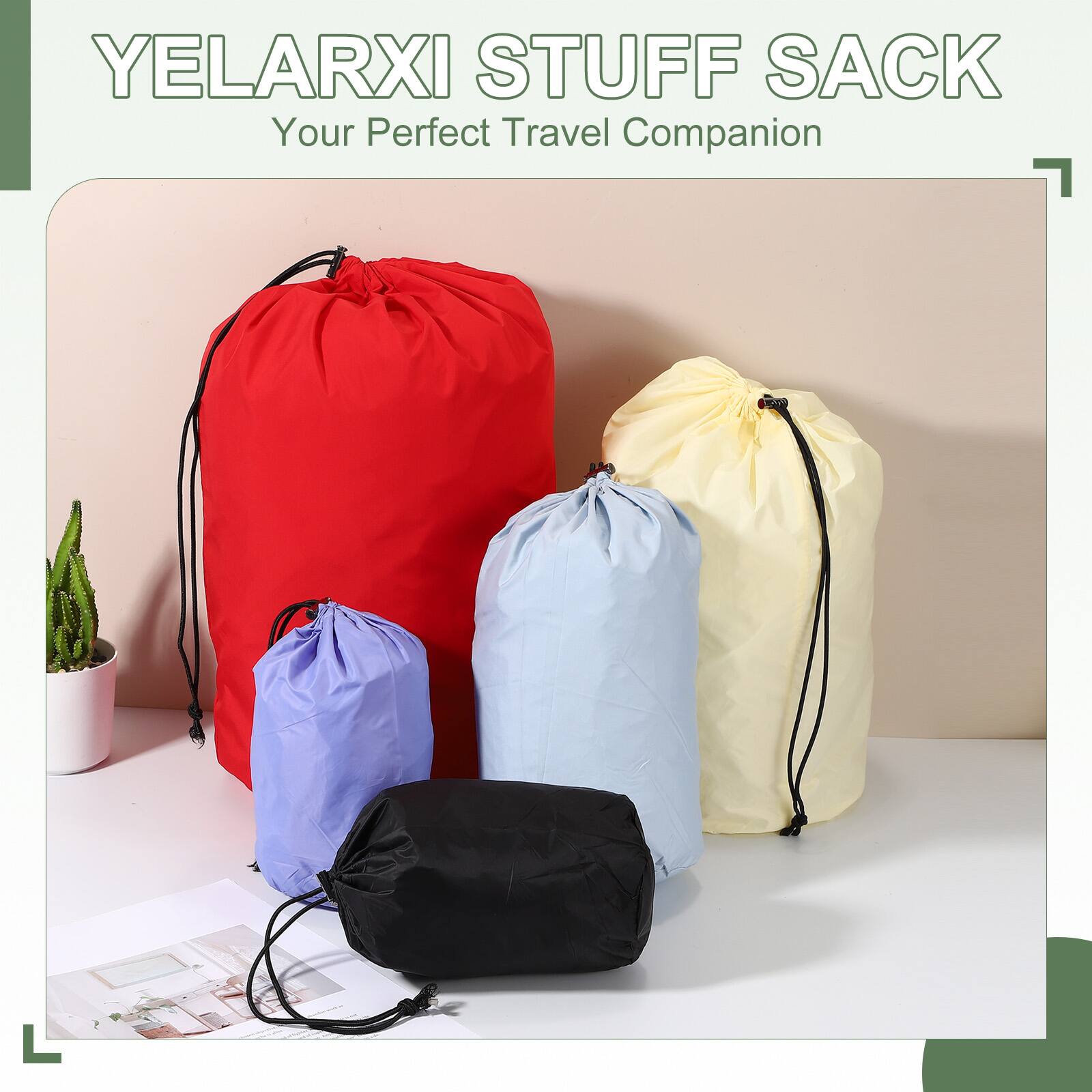 YELARXI STUFF SACK  
Your Perfect Travel Companion