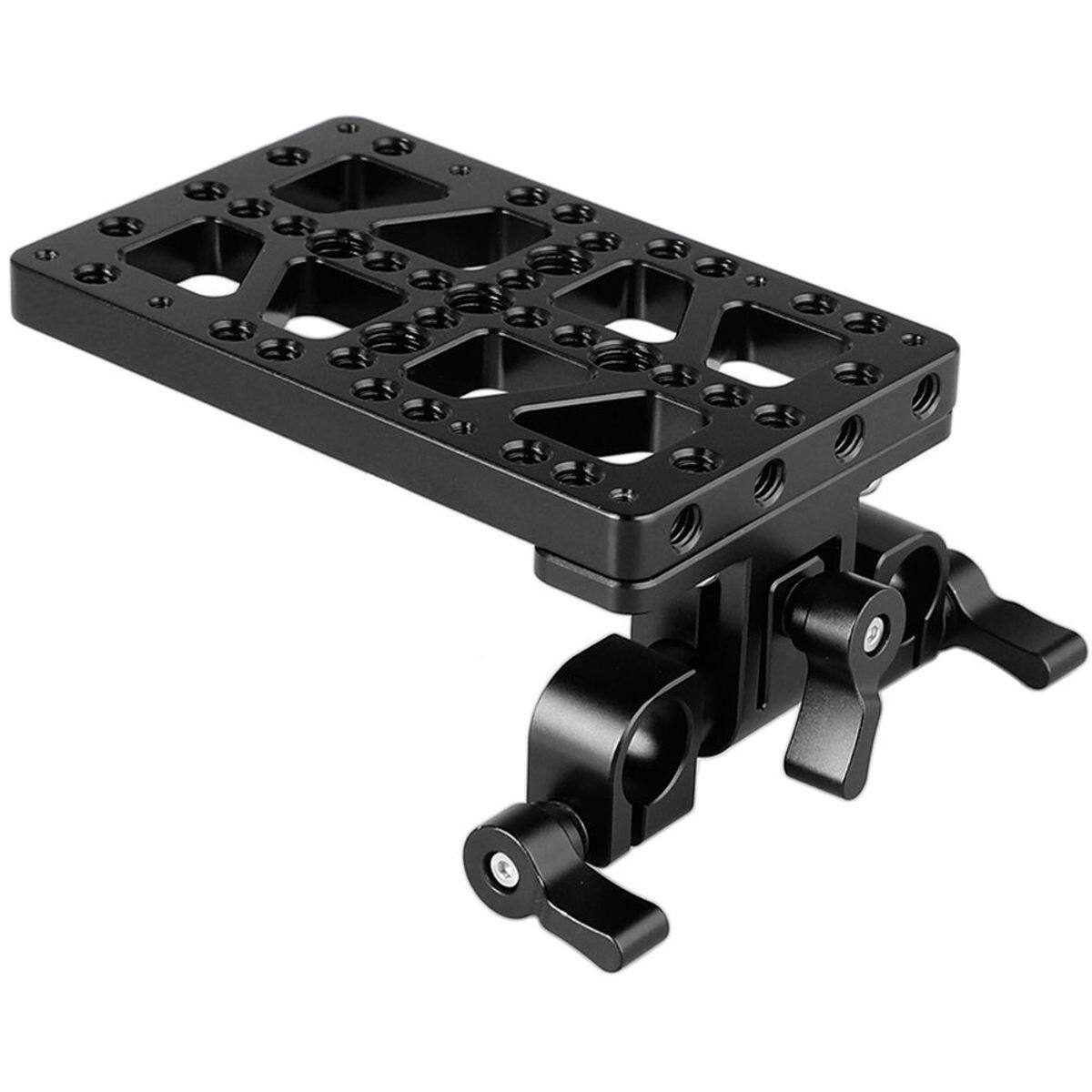 CAMVATE Battery Backboard Cheese Plate, 360deg. Swivel 15mm Rod Clamp ...