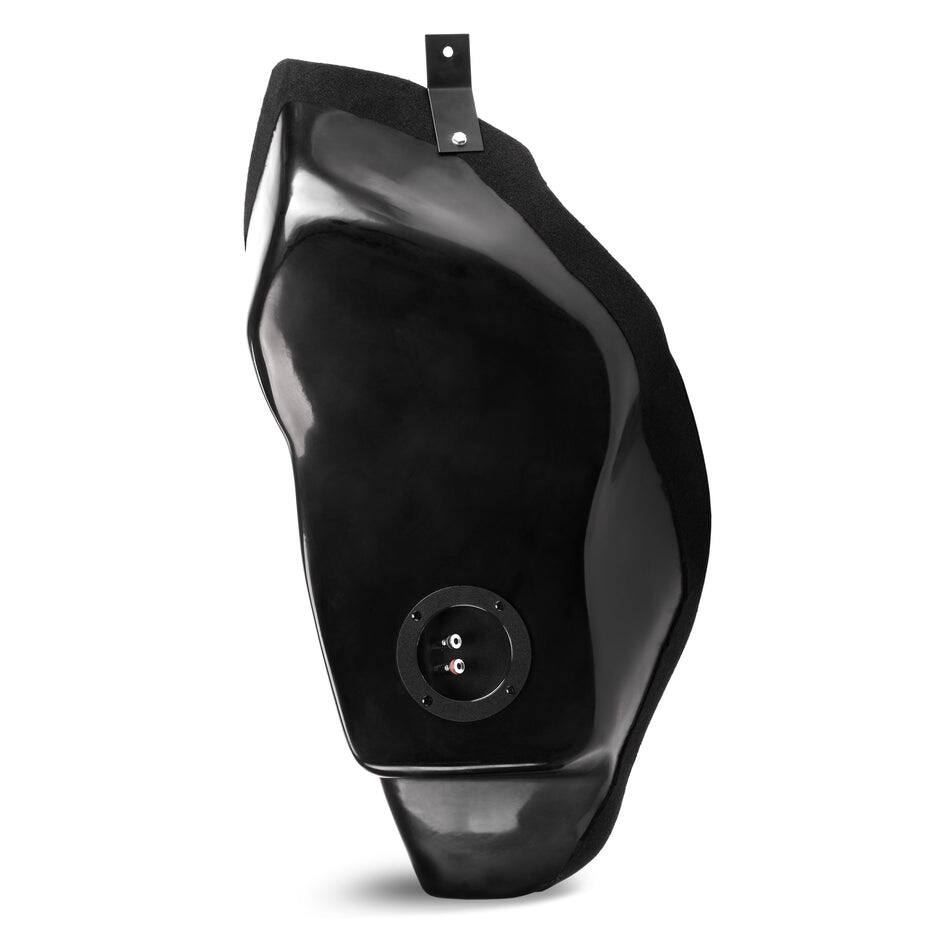 Alt View 1. NVX - BOOST Box Custom Fit 10" 500W RMS Loaded Sealed Subwoofer Enclosure for 2017-2022 Tesla Model 3 - Black.