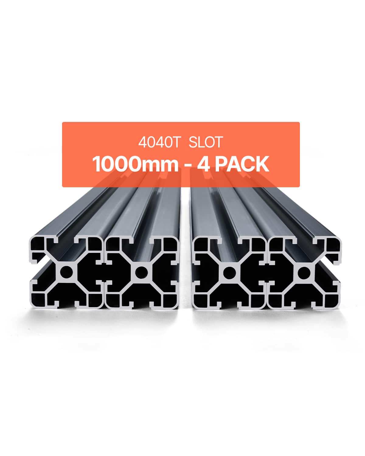 VEVOR - 4PCS 39.4 in (1000mm) T Slot 4040 Aluminum Extrusion Profile, European Standard Anodized Linear Rail, High-Strength - Black price history on PriceWatchPro