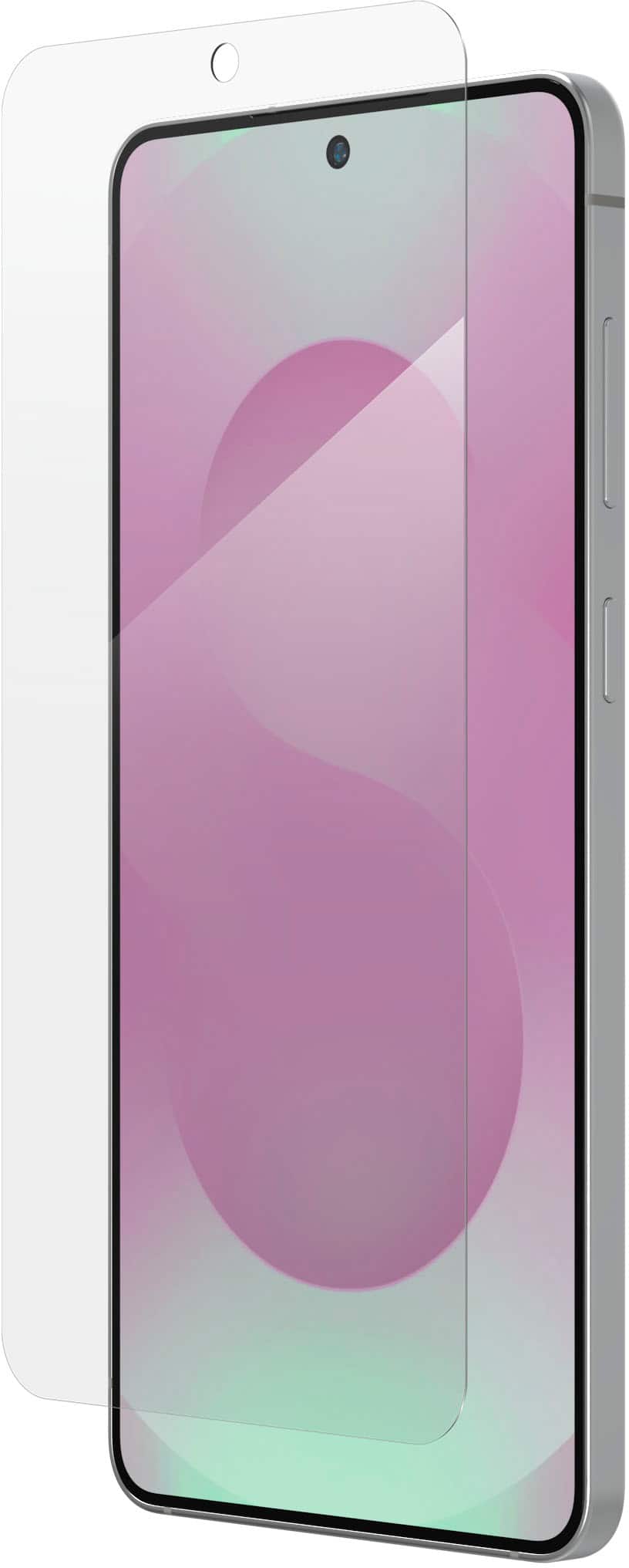 Left. ZAGG - Glass+ Defense Anti-Reflective Lens Protector for Samsung Galaxy S25 Edge - Clear.