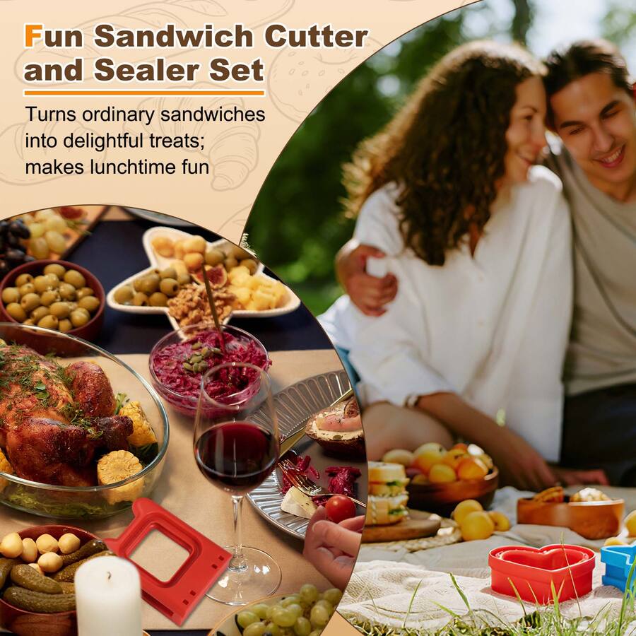 Shapes For Square Unique Bargains 2pcs Crustless Sandwich Cutter, Round/Square Apple ...