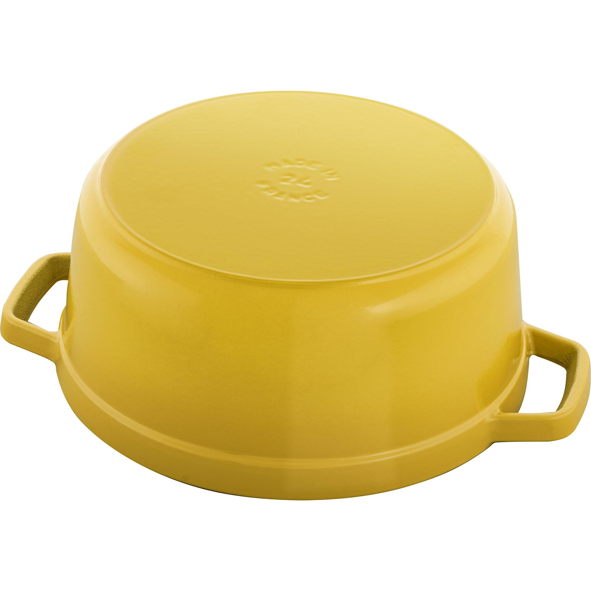 Alt View 7. Staub - Staub Cast Iron 4-qt Round Dutch Oven - Citron - Citron.