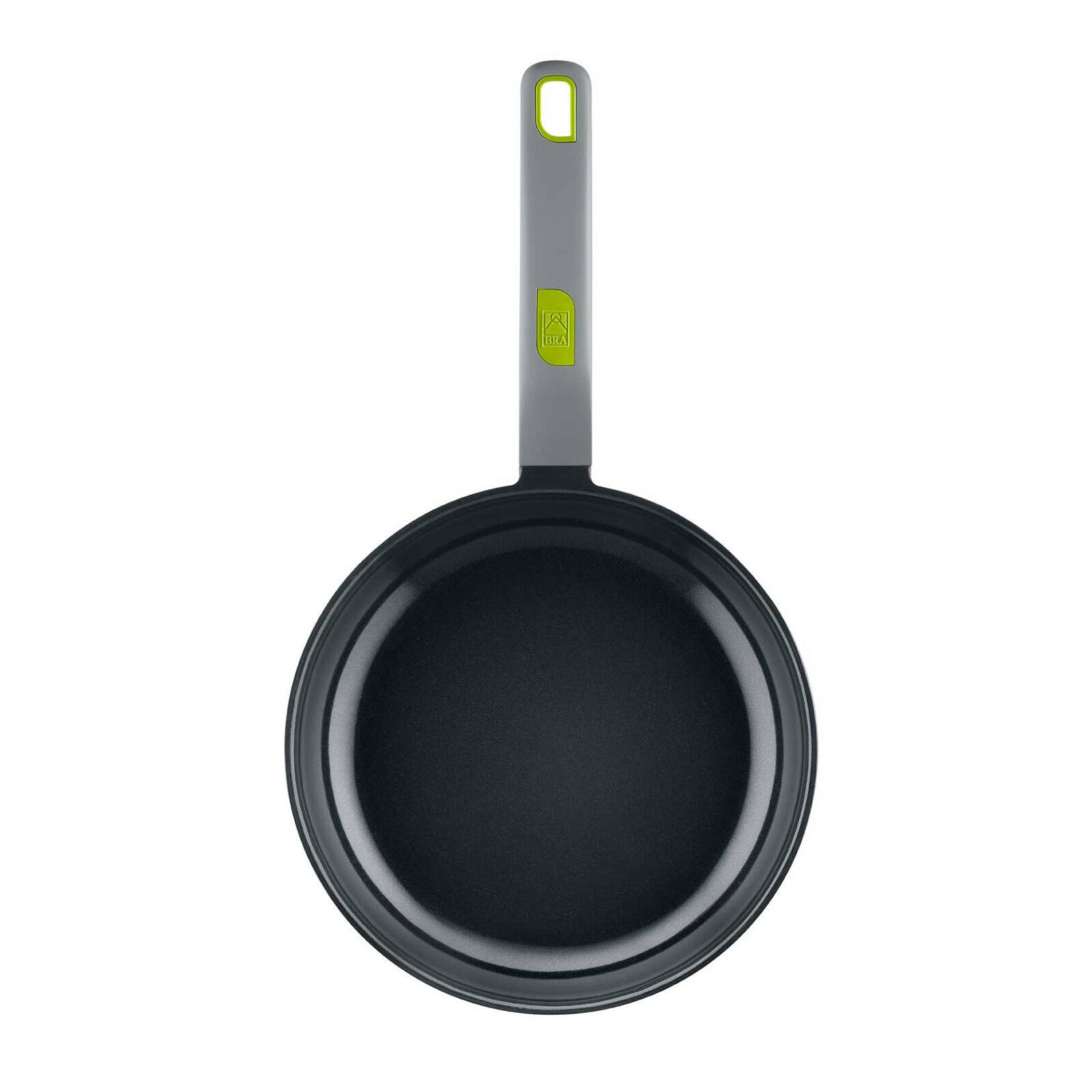 Alt View 1. BRA Cookware - Life Ceramic Nonstick Frying Pan, 8-Inch Recycled Cast Aluminum Skillet - Black.