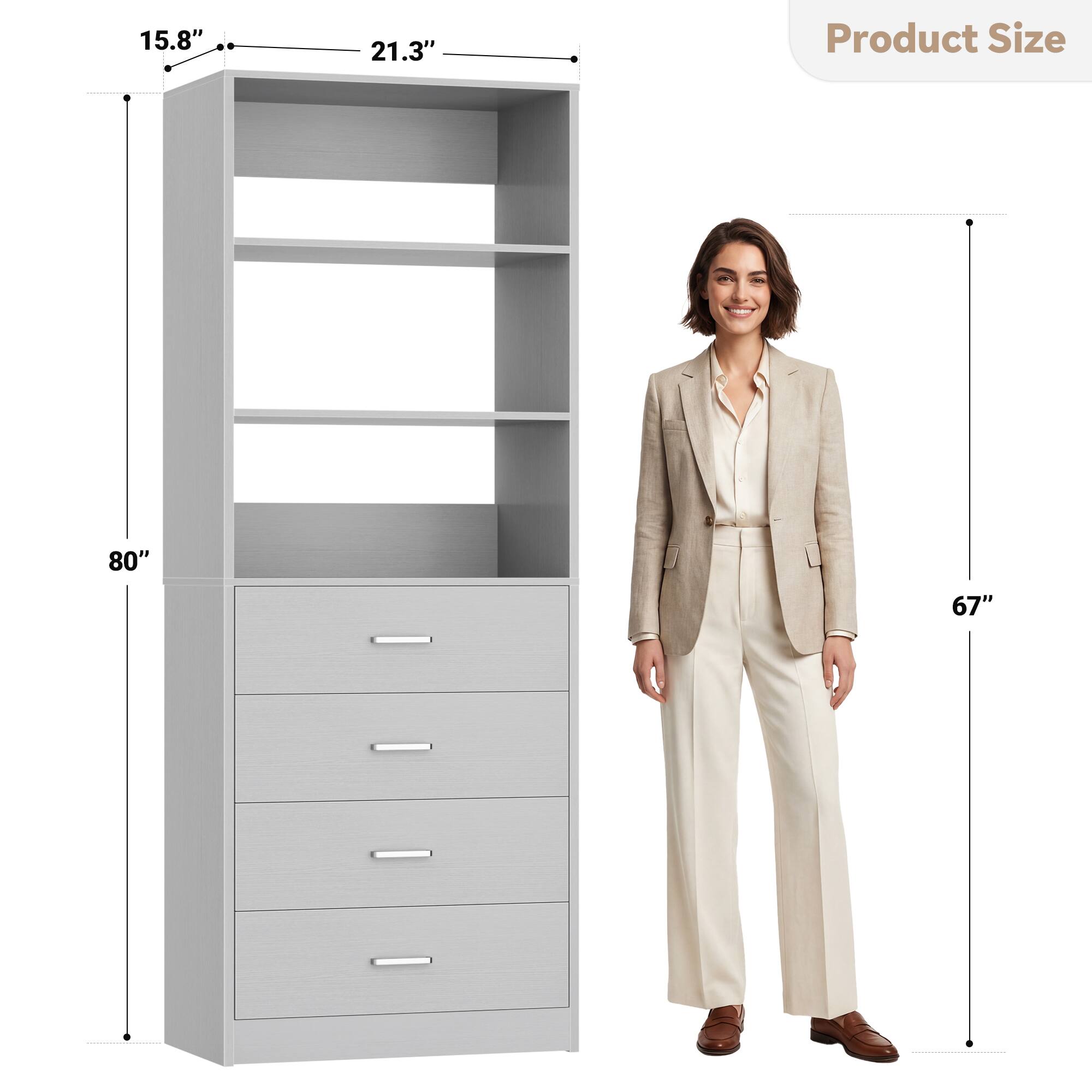 15.8" x 21.3"  
Product Size: 80" x 67"