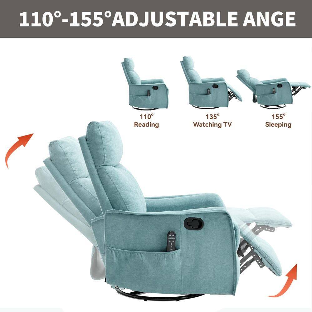 110°-155° ADJUSTABLE ANGLE

110° Reading  
135° Watching TV  
155° Sleeping