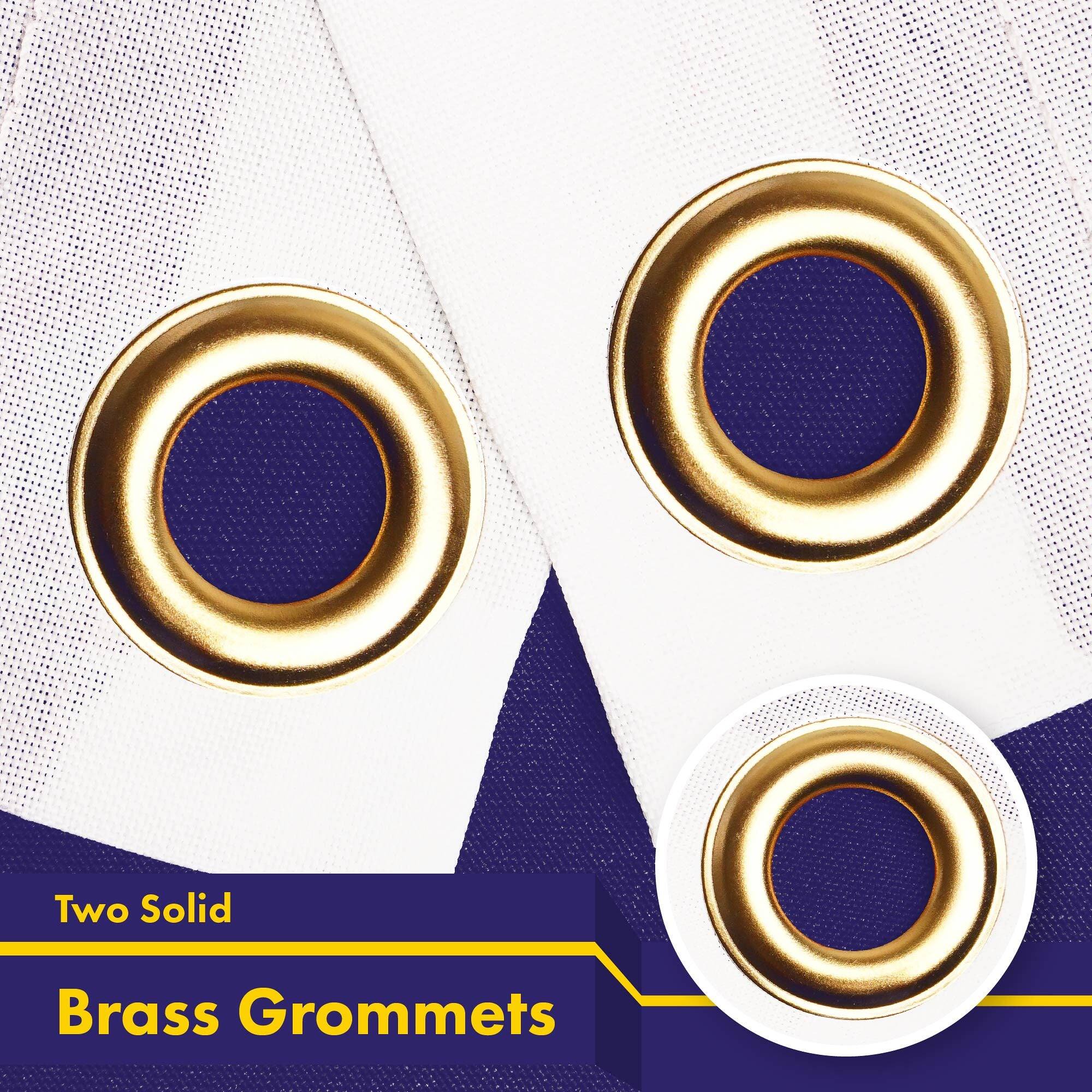 Two Solid Brass Grommets