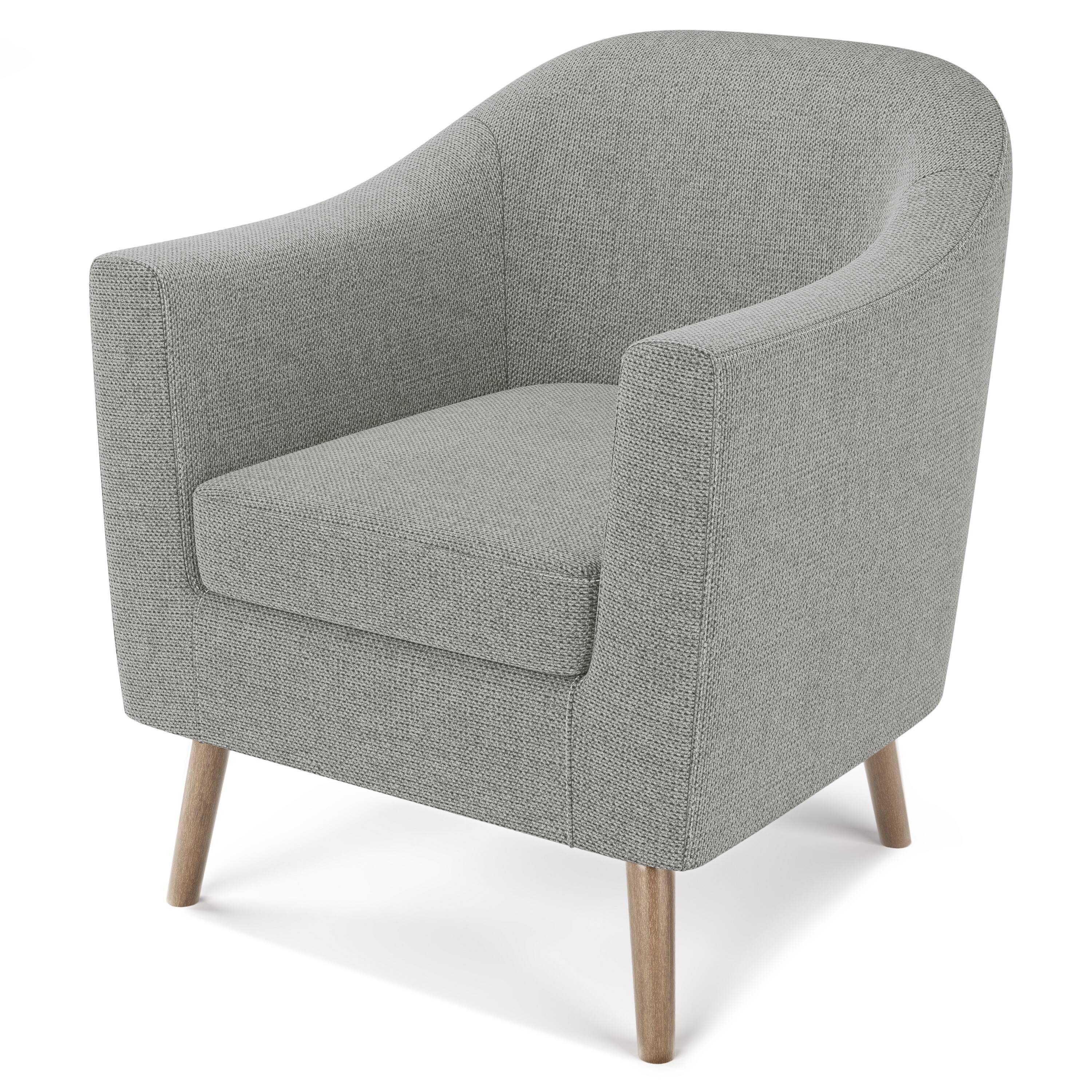Angle. Simpli Home - Thorne Accent Chair - Classic Grey.