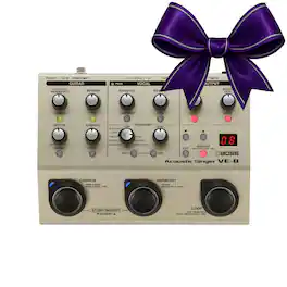 BOSS - VE-8 Guitar Channel Create Harmonies Simple to Use Acoustic Singer Pedal