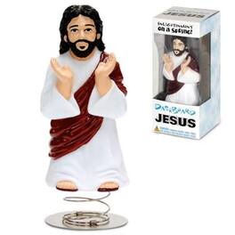 Accoutrements - Dashboard Wiggler Enlightenment On A Spring Jesus 4.5" Figure - White