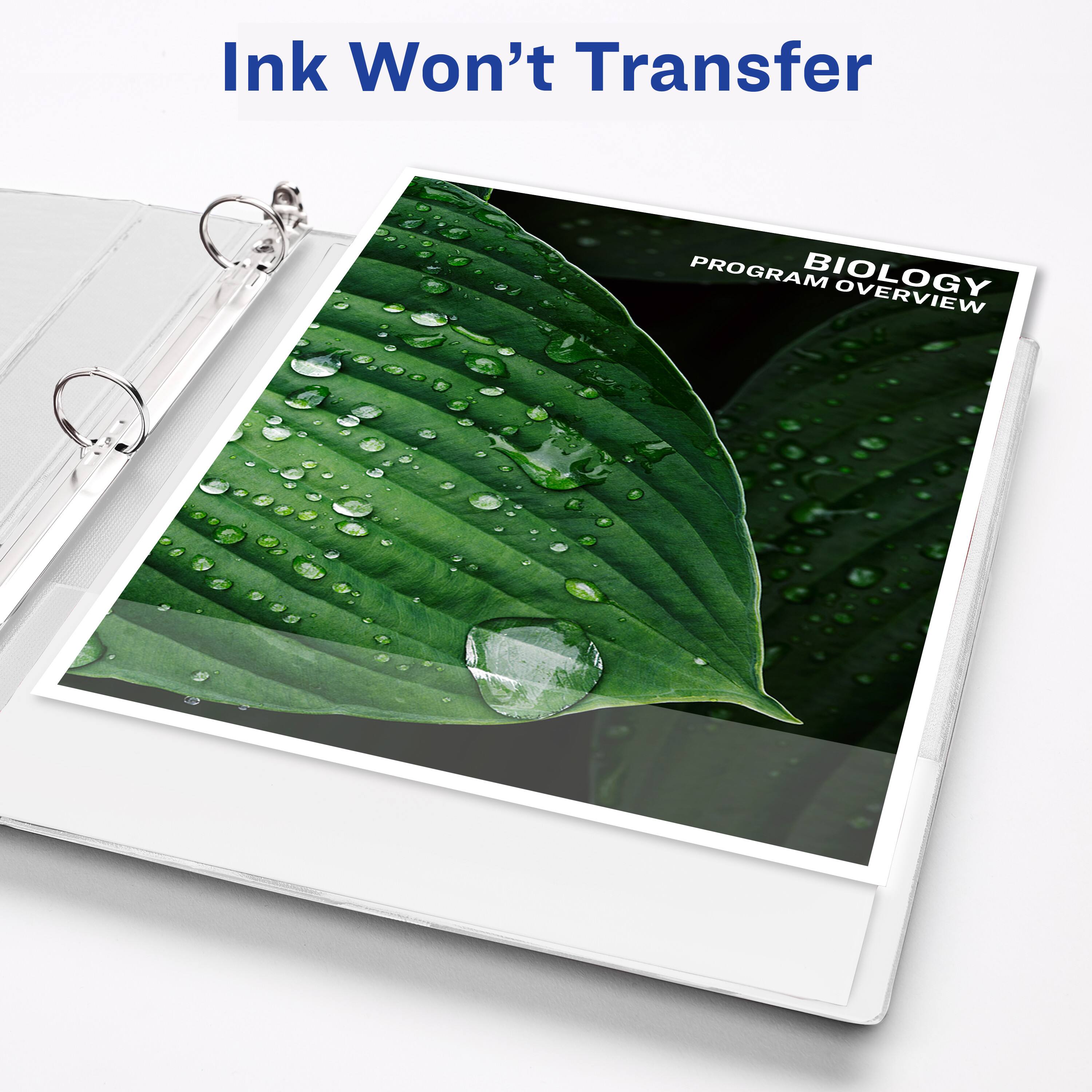 Ink Won't Transfer - PROGRAM BIOLOGY OVERVIEW