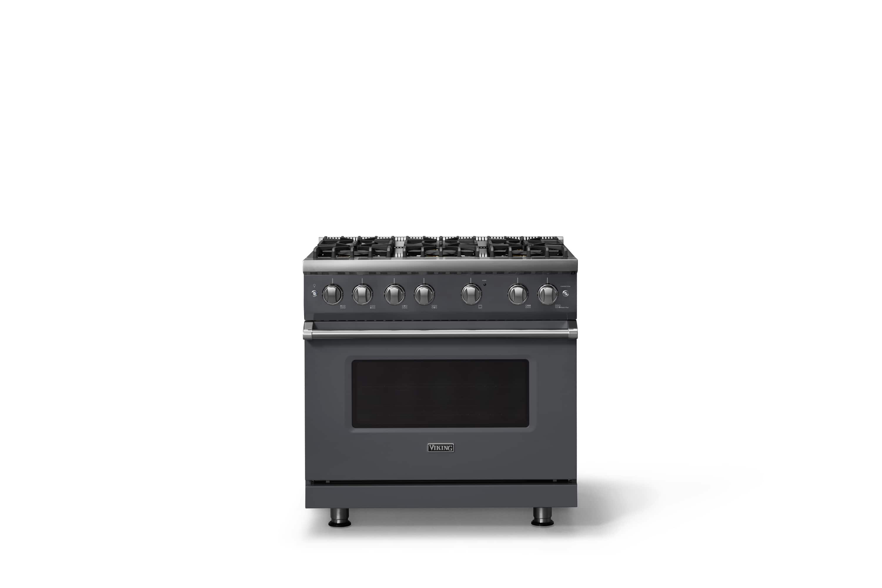 Viking - Pro 5 Series 5.1 Cu. Ft. Freestanding Sealed 6 Burner Gas Convection Range - Cast Black - Cast Black price history on PriceWatchPro