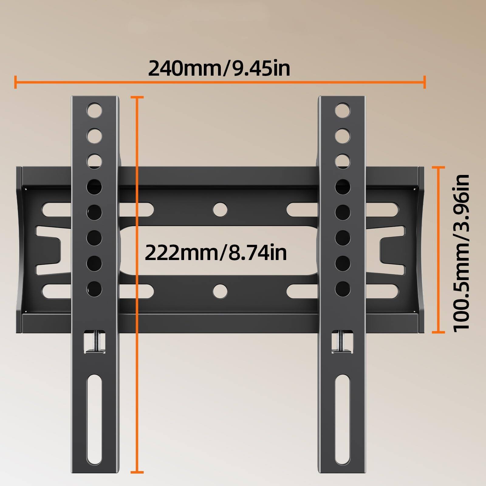 240mm/9.45in  
222mm/8.74in  
100.5mm/3.96in