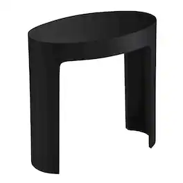 Alfi - Matte Solid Surface Resin Bathroom / Shower Stool - Black