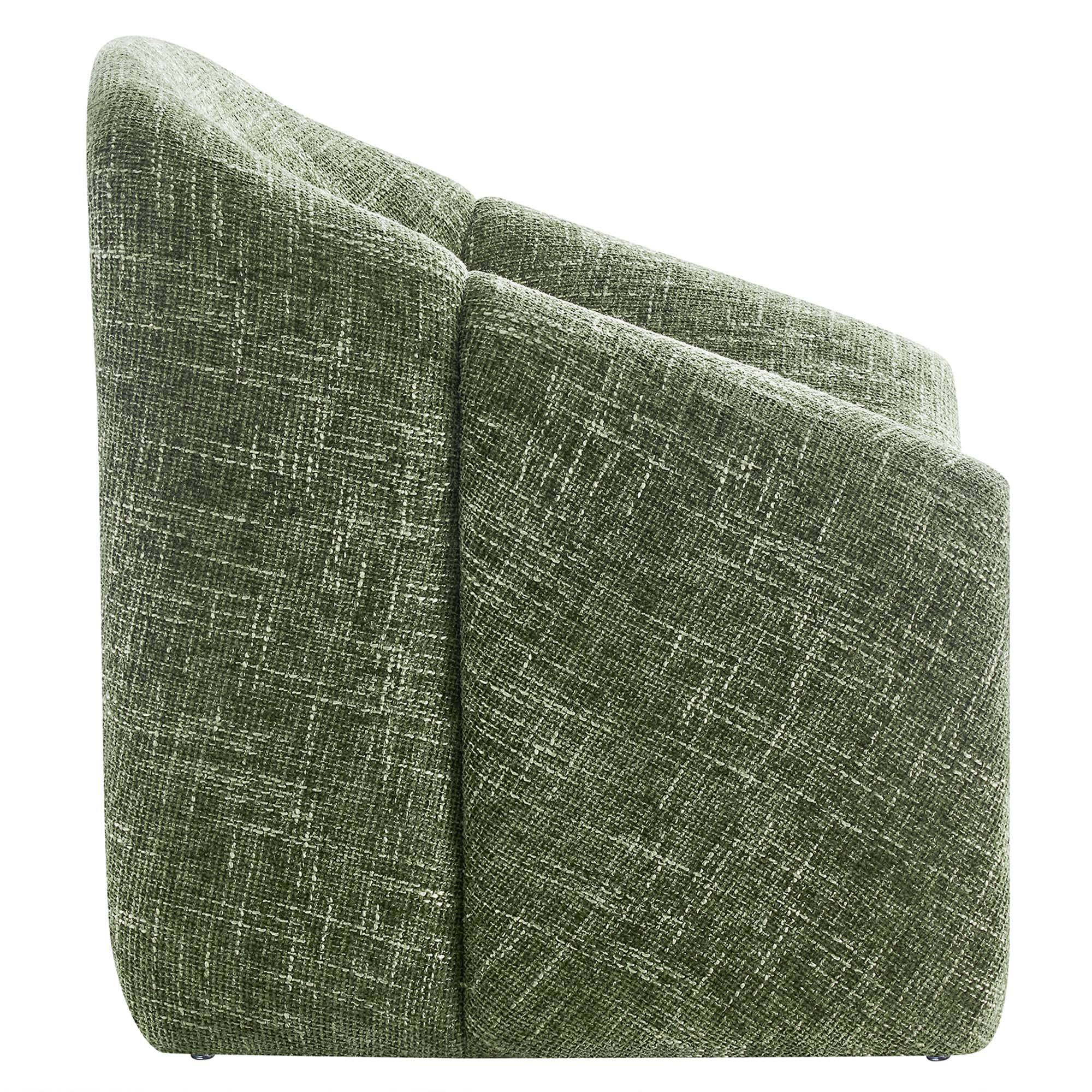 Alt View 2. Modway - Vivi Chenille Upholstered Accent Chair by Modway - Basil.