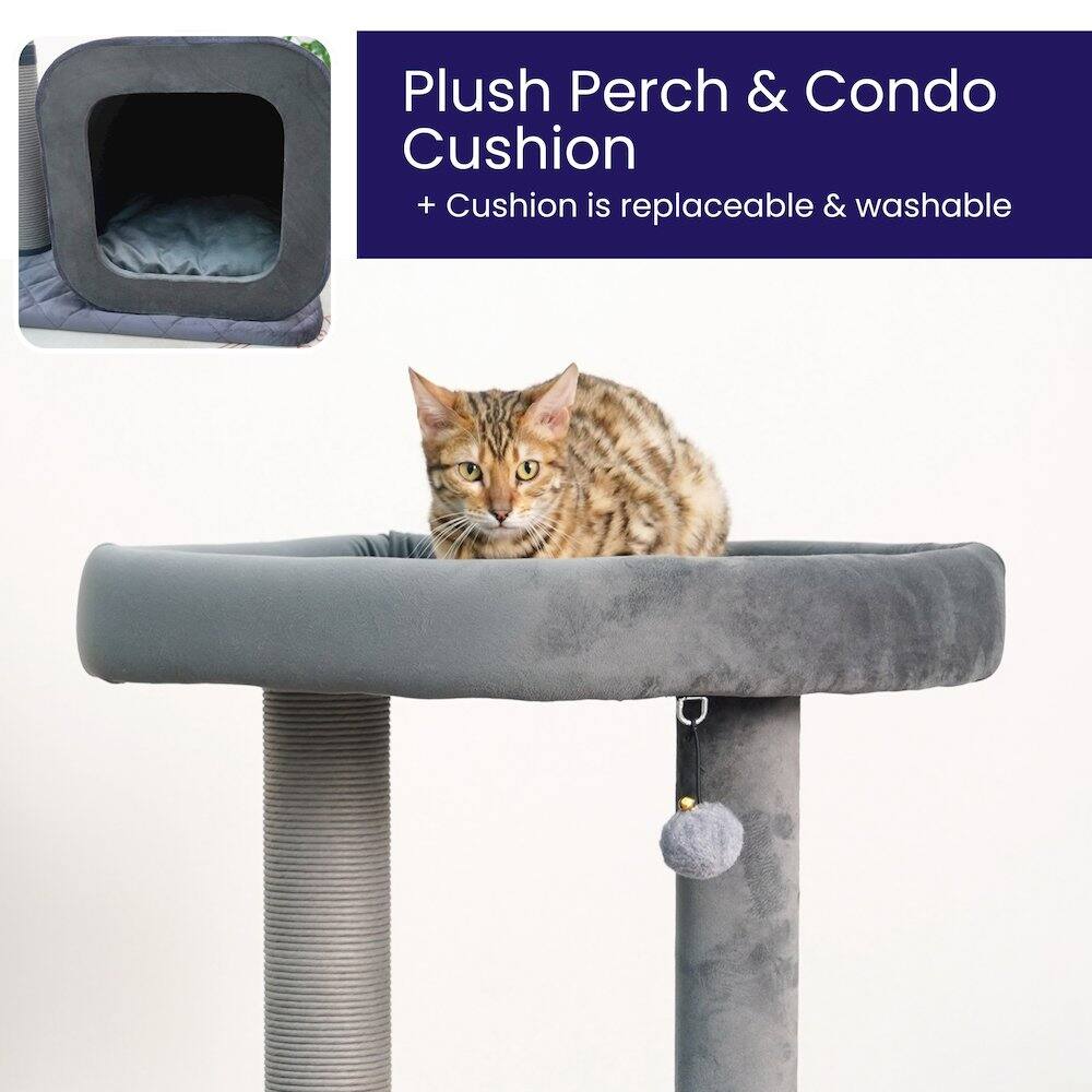 Plush Perch & Condo Cushion  
+ Cushion is replaceable & washable