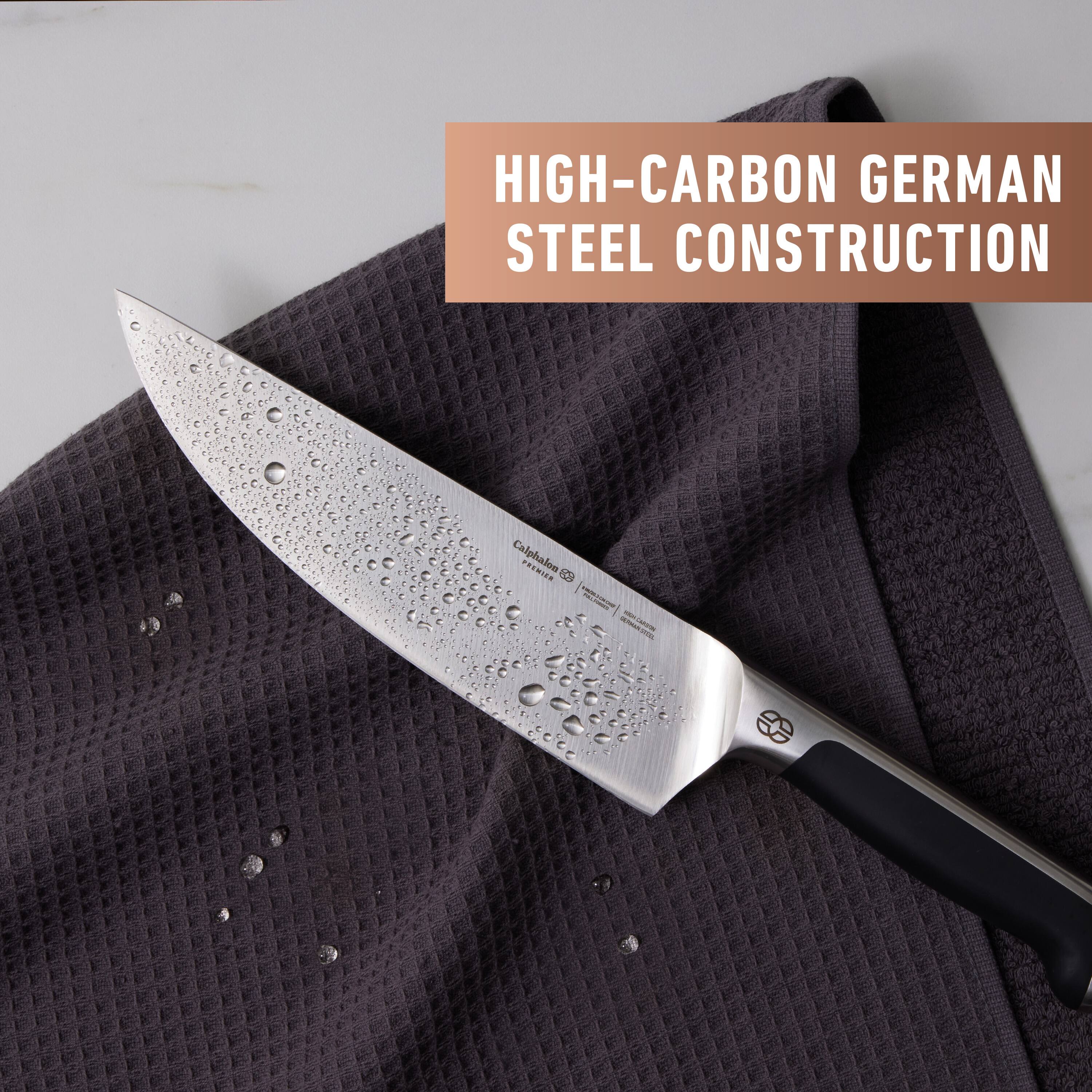 HIGH-CARBON GERMAN STEEL CONSTRUCTION, Calphalon FRONIDS C8