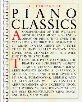 Music Sales America - Library of Piano Classics Piano Solo Songbook – Collection of Famous Classical Piano Sheet Music
