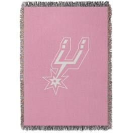 Chad & Jake - San Antonio Spurs Woven Blanket - Pink