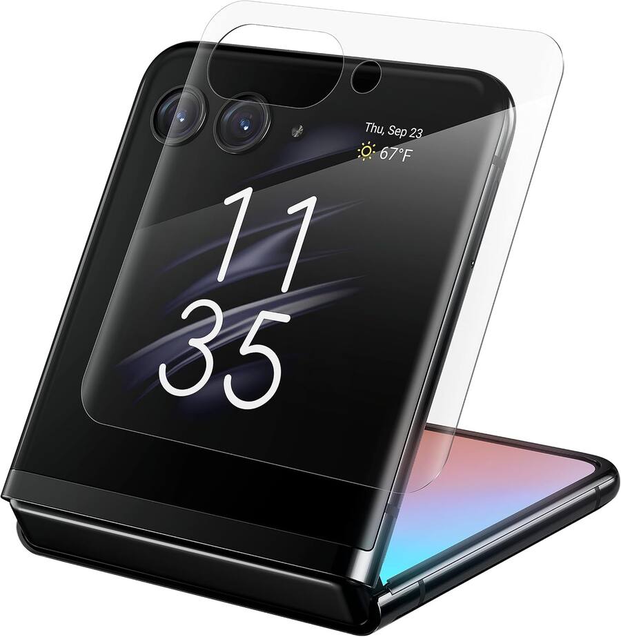 ZAGG Invisible Shield Fusion Curve Screen Protector Motorola Razr+ ...