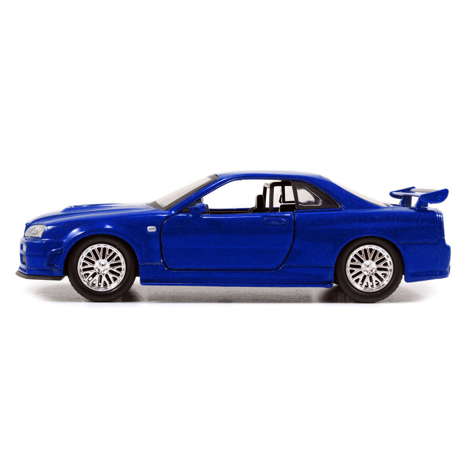 Alt View 1. Jada - Brian's Nissan Skyline GT-R (R34) RHD Blue Metallic "25 Years of Fast & Furious" Series 1/32 Diecast Model Car by Jada.