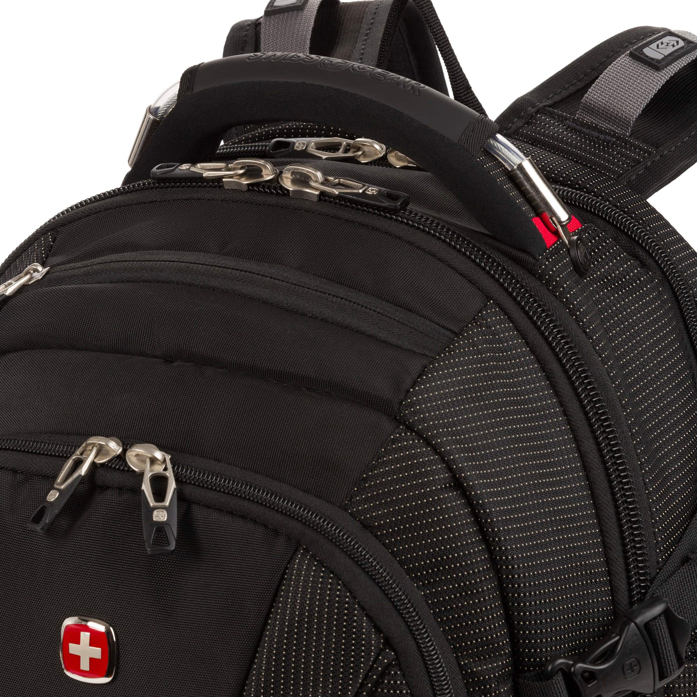 Alt View 16. SwissGear - Commander USB ScanSmart Laptop Backpack - Dotted Black.