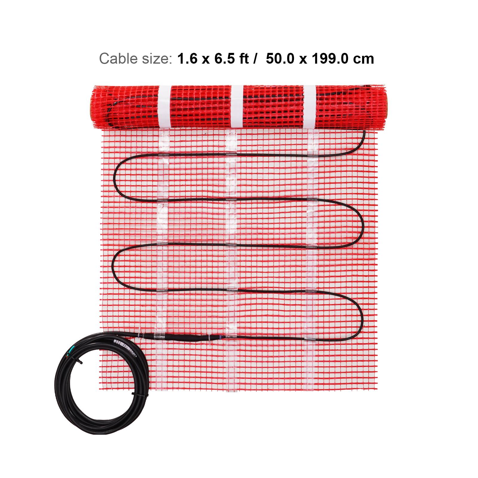 Cable size: 1.6 x 6.5 ft / 50.0 x 199.0 cm