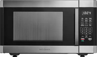 10:24
Time Cook
Time Defrost
Weight Defrost
Power Reheat
Sensor Melt/Soft
Popcorn Potato
Frozen Vegetable
Pizza Beverage
Dinner Plate
EXPRESS
1 2 3
4 5 6
7 8 9
0
Clock
Timer
Memory
Stop
Cancel
Power Saving
Start
+30 Sec.
INSIGNIA