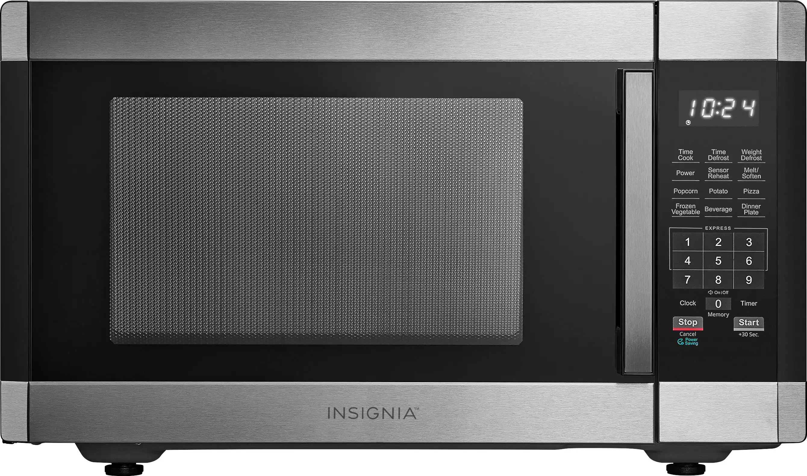 Insignia™ - 1.6 Cu. Ft. Countertop Microwave with Sensor Cooking and Inverter Technology - Stainless Steel