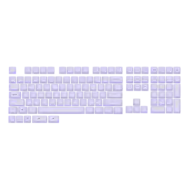 EPOMAKER - AegisSil Keycap Set, Silicone Material, Cherry Profile, 113 Keys - Purple