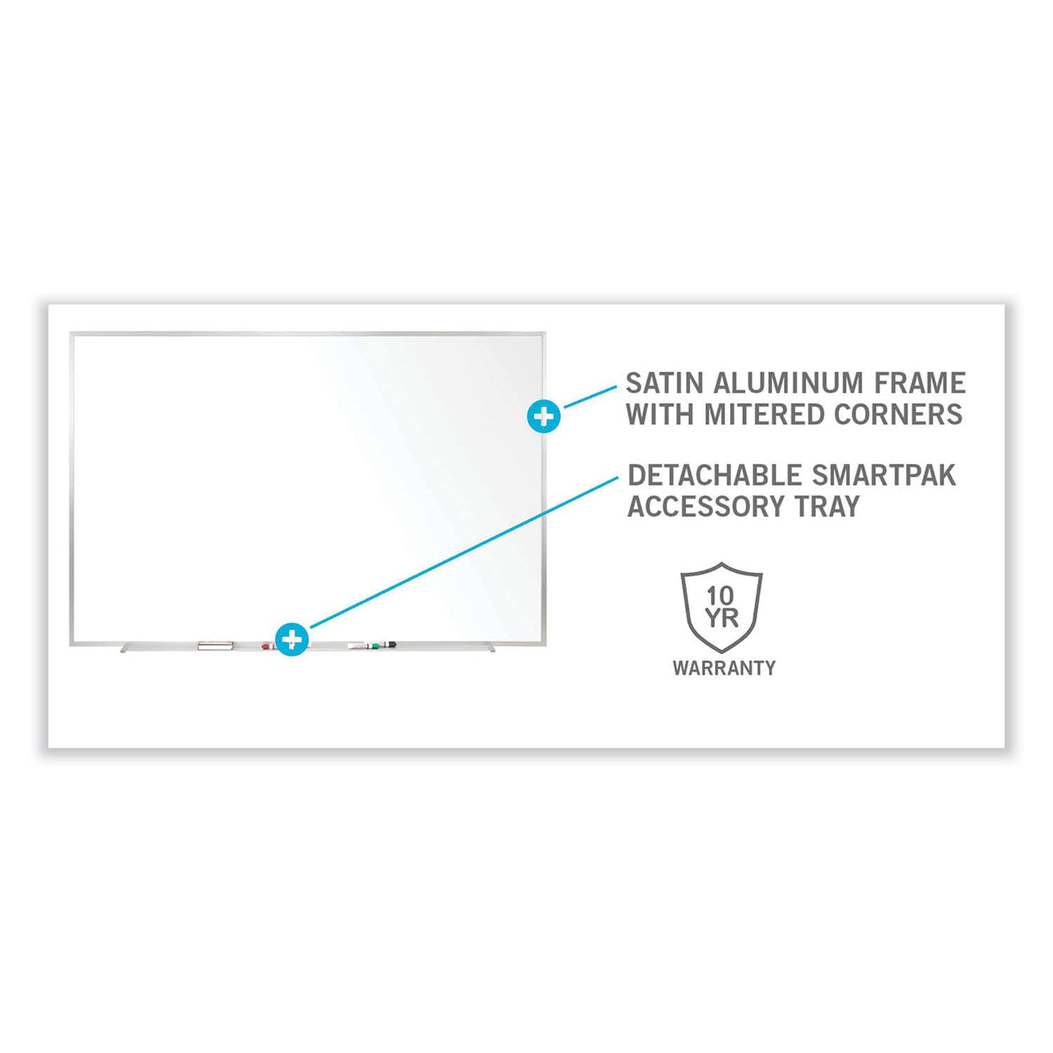 - Satin aluminum frame with mitered corners
- Detachable Smartpak accessory tray
- 10-year warranty